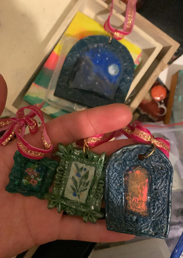 Charms/Wandschmuck aus Clay und Resin